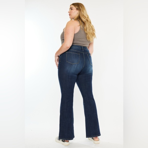 Kancan Full Size Mid Rise Flare Jeans - Picture 3 of 14